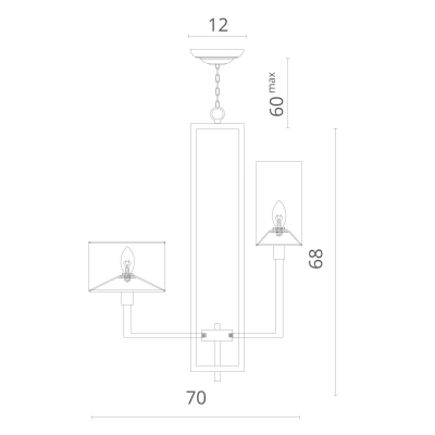 Подвесная люстра Divinare PORTA 5933/01 LM-8, 8хE14