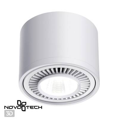358813 OVER NT21 378 белый Светильник накладной светодиодный IP20 LED 18W 1600Лм 4000K 220V GESSO