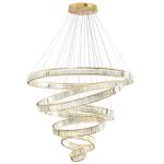 5015/260L L-VISION ODL23 607 золотой/прозрачный металл/хрусталь Люстра LED 260W 4000K 26000Лм VEKIA