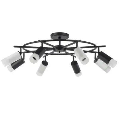 LR7183743641 Люстра RULLO 8х50W GU10 ЧЕРНЫЙ/БЕЛЫЙ (571718+214437-4+214436-4+202431-8)