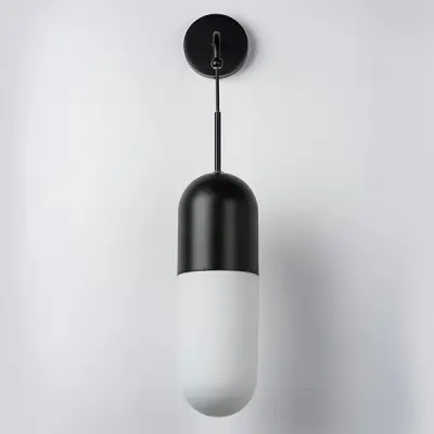 690617 Бра RAMO 1х40W E27 ЧЕРНЫЙ МАТОВЫЙ/БЕЛЫЙ Lightstar