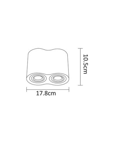 Точечный накладной светильник Arte Lamp FALCON A5645PL-2BK, 2хGU10