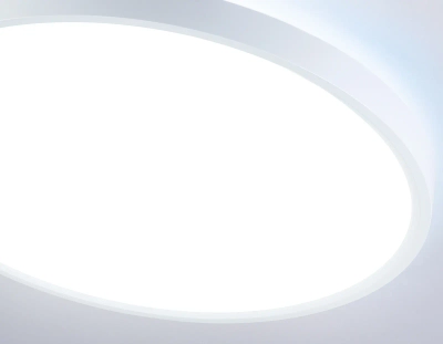 Потолочный светодиодный светильник FZ3001 WH белый IP44 24W+10W 6400+6400К D290*40 (Без ПДУ)
