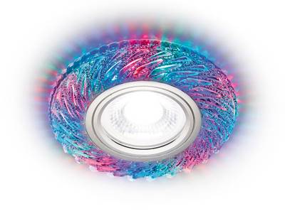 Встраиваемый точечный светильник со светодиодной лентой S295 CH/RG хром/прозрачный хрусталь/MR16+3W(LED RGB)