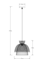 Подвесной светильник Arte Lamp WOODSTOCK A7070SP-1BK, 1хE27