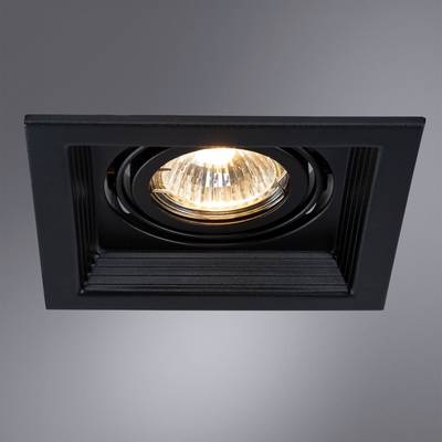 Точечный встраиваемый светильник Arte Lamp CANIS A6661PL-1BK, 1хGU10