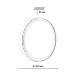 7699/EL MARON SN 146 Светильник пластик/белый LED 70Вт 3000-6000K D490 IP43 пульт ДУ LAVEN