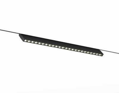 Светильник светодиодный трековый Magnetic 48V 10mm GL2365 BK черный IP20 20W 3CCT 3000-6400K 400*10*73