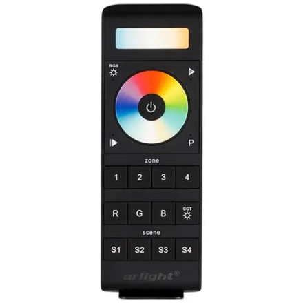 Сенсорный пульт SR-2858Z4-5CH (RGB+CCT, 4 зоны) (Arlight, IP20 Пластик, 3 года)