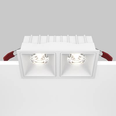 Встраиваемый светильник Alfa LED 4000K 2x15Вт 36° Dim Triac, DL043-02-15W4K-D-SQ-W. TM Maytoni