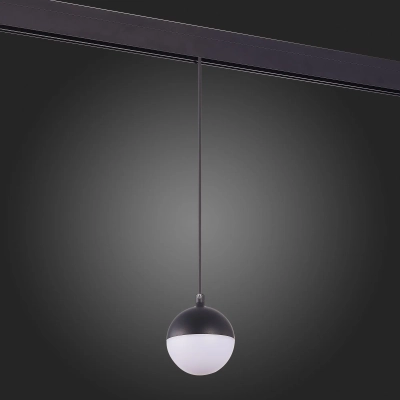 ST358.443.07 Магнитный трековый светильник подвесной Черный LED 1*7W 4000K 520Lm Ra>80 120° IP20 D90xH90 48V