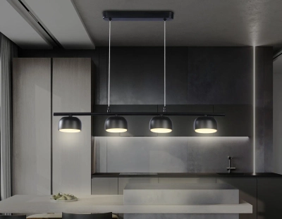 Светильник подвесной TN71039/4 BK черный GX53/4 max 12W 600*80*1100