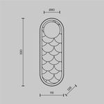 Настенный светильник (бра) Perlamour 2700-4000К 20Вт MOD473WL-L20BSK. TM Maytoni