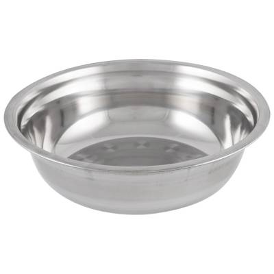 Миска Bowl-23, объем 1,7 л, с расширенными краями, из нерж стали, зеркальная полировка, диа 23 см (Минимальная отгрузка 25 шт)