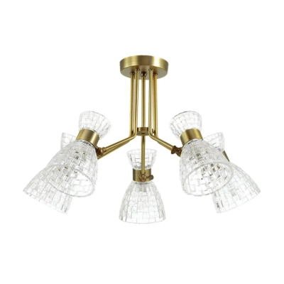 3704/5C COMFI LN26 110 античная бронза Люстра потолочная E14 5*40W 220V JACKIE