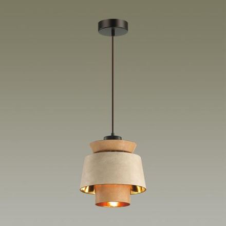 4992/1 PENDANT ODL23 521 св. коричневый/золотой/металл/экокожа Подвес E27 60W KRESSA