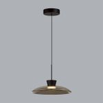 5055/9L L-VISION ODL24 321 черный/дымчатый/металл/стекло Подвес LED 9W 3000К SAUCER