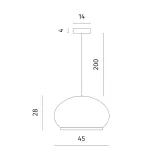 Подвесной светильник Divinare FIREFLY 1808/33 SP-50, 1хLED