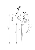 Грунтовый светильник Arte lamp ELSIE A4705IN-1BK, 1хLED