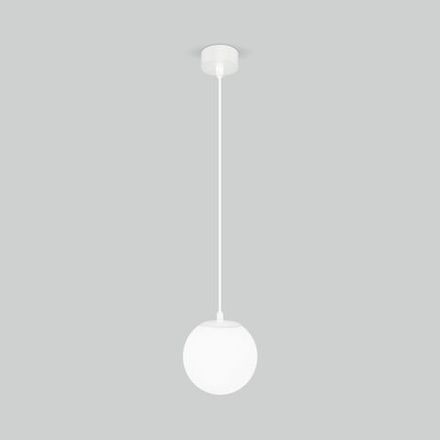 Светильник садово-парковый со стеклянным плафоном Sfera H 35158/H белый