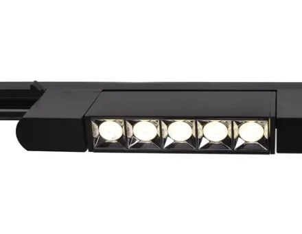 Трековый однофазный светодиодный светильник GL6688 BK черный LED 6W 4200K 24°