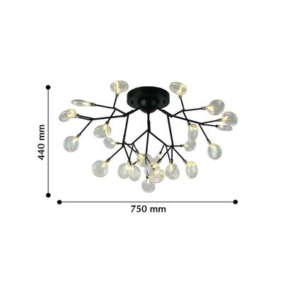 Потолочный светильник Skein 2480-9U, 27*G4LED*3W, 4423LM, 3000K. ТМ F-Promo