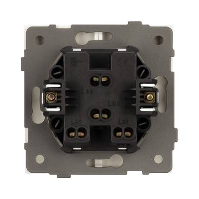 Механизм выключателя двухклавишный непроходной SWT-TENDO-MK02-SFPL-GD (230V, 10A) (Arlight, -)