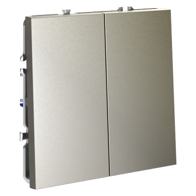 VLS020104 Выключатель встраиваемый VOLTUM S70 двухклавишный 10А, (шелк). (ТМ Maytoni)