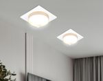 Светильник встраиваемый TN5230 WH/GD белый/золото GX53 max 12W 110*110*35