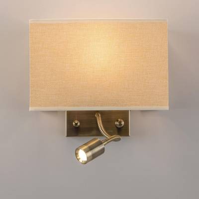 Citilux Декарт CL704303 Бра с бежевым абажуром и диммером
