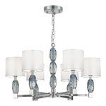 SL1759.103.06 Люстра подвесная ST-Luce Хром, Голубой/Белый E14 6*40W