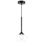 801202 Люстра VETRO 1х6W(led) G9 ЧЕРНЫЙ/ПРОЗРАЧНЫЙ Lightstar