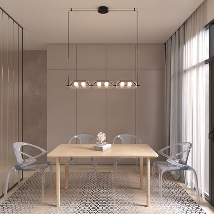 Подвесной светильник Arte lamp GENEVA A2341SP-6BK, 1хLED
