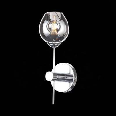 SL1500.101.01 Светильник настенный ST-Luce Хром/Дымчатый E14 1*40W