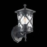 SL085.401.01 Светильник уличный настенный ST-Luce Черный/Черный, Прозрачный E27 1*60W