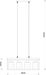 Подвесной светильник Arte Lamp DUBLIN A7025SP-4BK, 4хE27