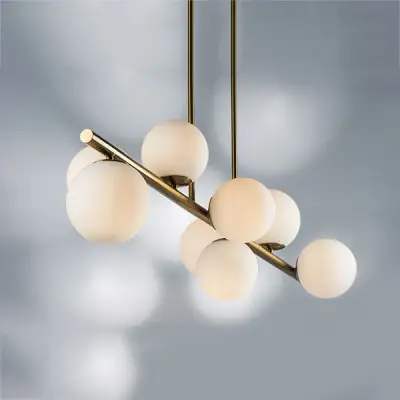 815083 Люстра CROCO 8х40W E14 ЛАТУНЬ Lightstar