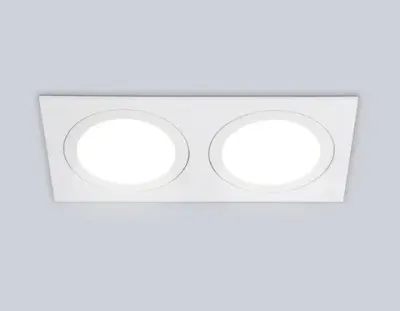 Светильник встраиваемый TN6612/2 WH белый IP44 GX53/2 max 15W 215*110*24