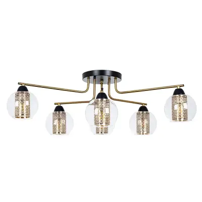 Потолочная люстра Arte Lamp MANCHESTER A7045PL-6BK, 6хE14