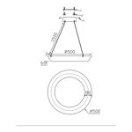 Подвесная люстра Ophelie FL1206-5P, LED