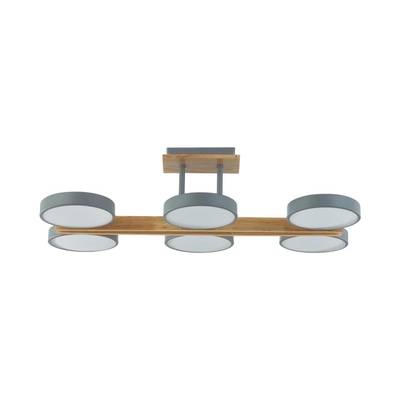 8031/108CL LEDIO LN25 264 серый, дерево/металл/акрил Потолочный светильник LED 108W 3000/4000/6000К 220V PLATO