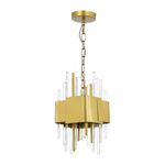 SL1633.203.04 Люстра подвесная ST-Luce Матовое золото/Матовое золото,Прозрачный E14 4*40W