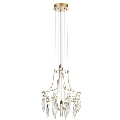 7000/35L CLASSIC ODL_EX25 83 Подвесной светильник металл/хрусталь/нерж сталь IP20 LED 35W 4000K 220-240V FLAMENCO