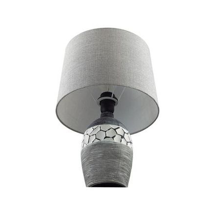 8118/1T COMFI LN25 000 серый, керамика/текстиль Настольная лампа E27 1*60W 220V AVALONA