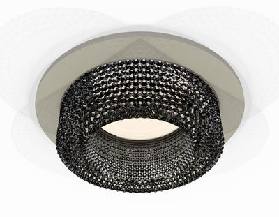 Комплект встраиваемого светильника XC6514061 SGR/BK серый песок/тонированный MR16 GU5.3 (C6514, N6151)