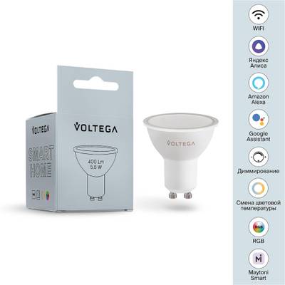 Светодиодная лампа Wi-Fi MR16 GU10 5,5W 2700K-6500K MIX-RGB DIM, 2426. TM Maytoni