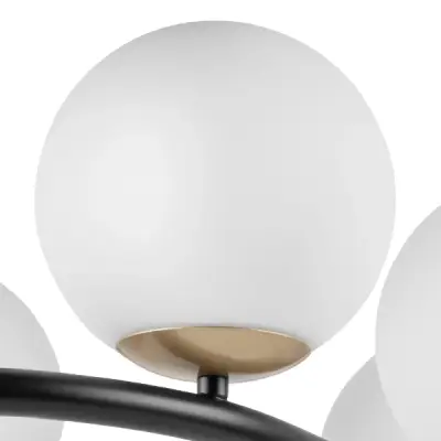 815360 Люстра CROCO 6х40W E14 ЧЕРНЫЙ МАТОВЫЙ/ЗОЛОТО Lightstar