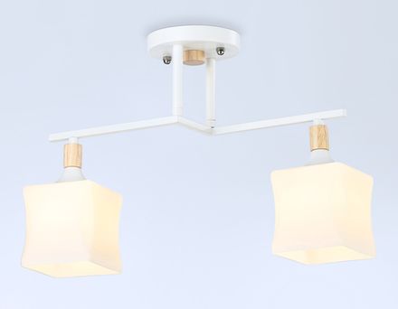 Светильник подвесной TR9484/2 WH/FR белый/белый матовый E27/2 max 40W 405*175*280