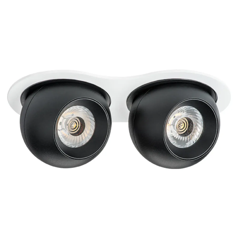 i6267474 Светильник INTERO LED 9W*2 850LM*2 24G БЕЛЫЙ/ЧЕРНЫЙ 4000K (217626+217074+217074)
