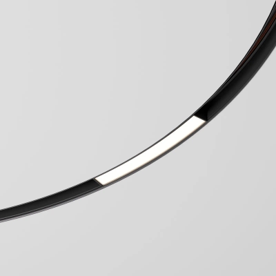 Slim Magnetic Трековый светильник для радиусного шинопровода 8W 4200K Planar чёрный Ø1200мм 85181/01